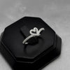 #AD450 - Anillo Corazón Piedra Zirconia Plata - B12/1.7