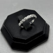 #AD454 - Anillo Media Churumbela Piedra Zirconia Plata - A10/1.7