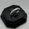 #AD454 - Anillo Media Churumbela Piedra Zirconia Plata - A10/1.7