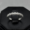 #AD454 - Anillo Media Churumbela Piedra Zirconia Plata - A10/1.7