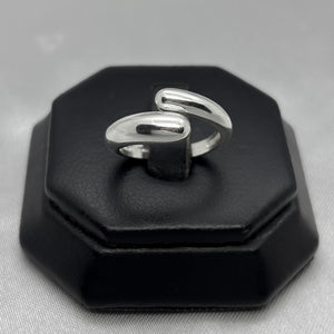 #AD455 - Anillo Dama Chunky Ajustable De Plata - B08/4.1