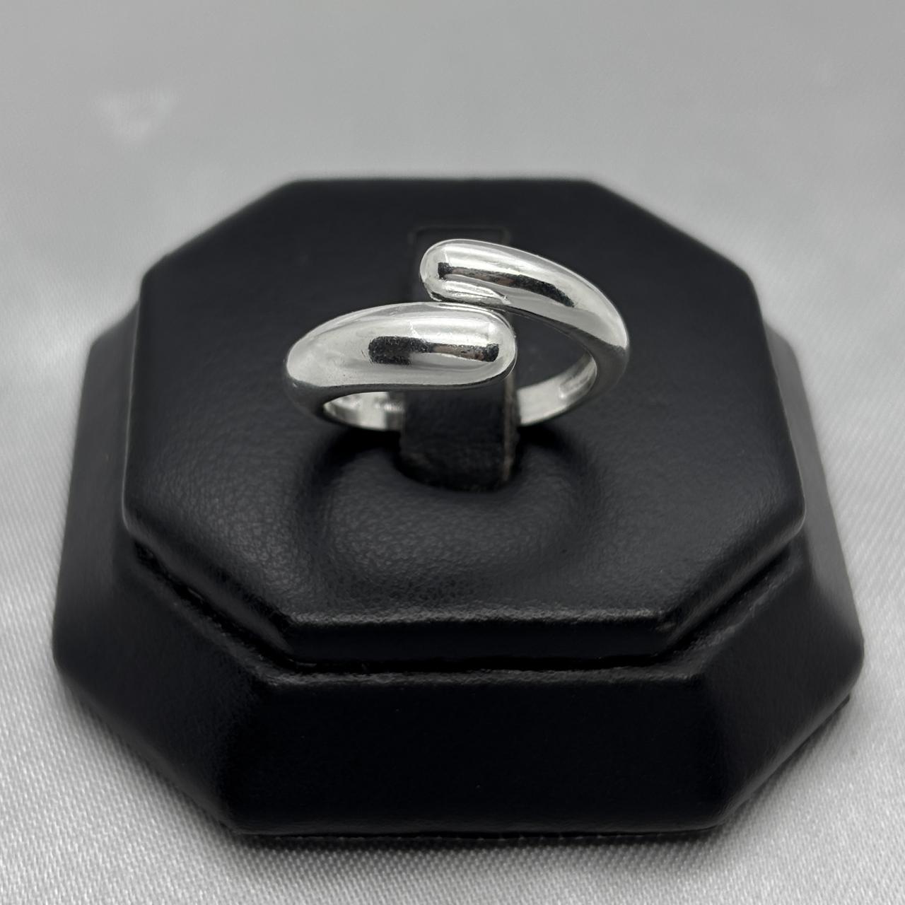 #AD455 - Anillo Dama Chunky Ajustable De Plata - B08/4.1