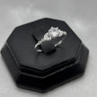 #AD457 - Anillo Solitario De Dama Con Bellas Zirconias Plata - B09/1.5