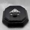 #AD457 - Anillo Solitario De Dama Con Bellas Zirconias Plata - B09/1.5