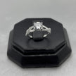 #AD459 - Anillo Solitario De Dama Hermoso Diseño Con Zirconia Plata - B09/2.4
