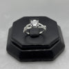 #AD459 - Anillo Solitario De Dama Hermoso Diseño Con Zirconia Plata - B09/2.4