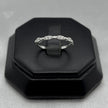 #AD461 - Anillo Media Churumbela Con Zirconia Plata - B09/1.1