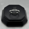 #AD461 - Anillo Media Churumbela Con Zirconia Plata - B09/1.1
