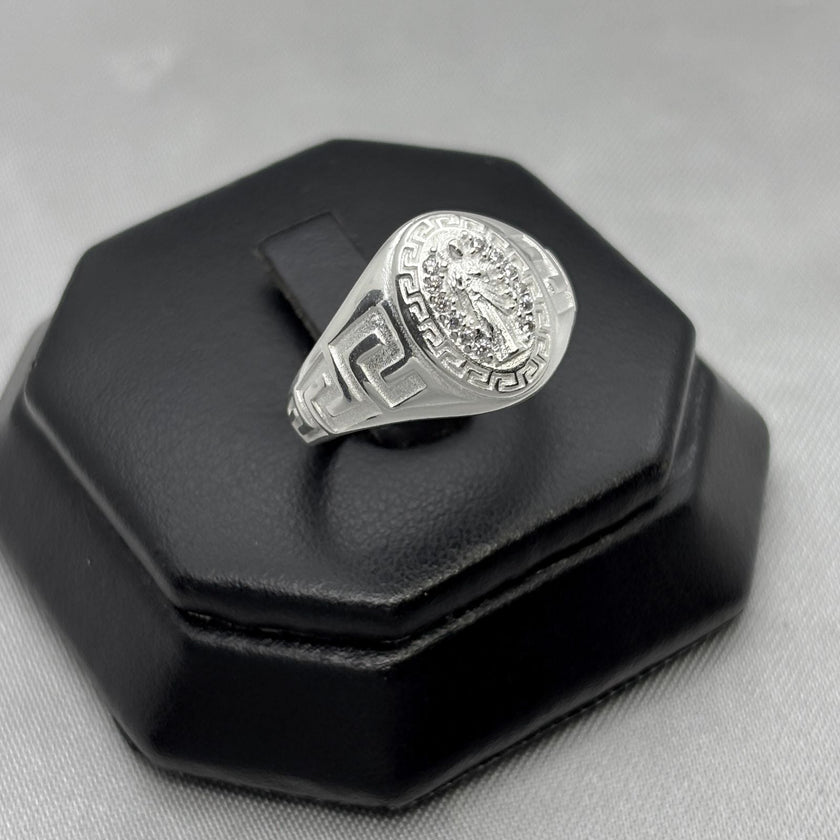 #AD468 - Anillo De San Judas Tadeo Con Zirconia Plata - A09/4.0