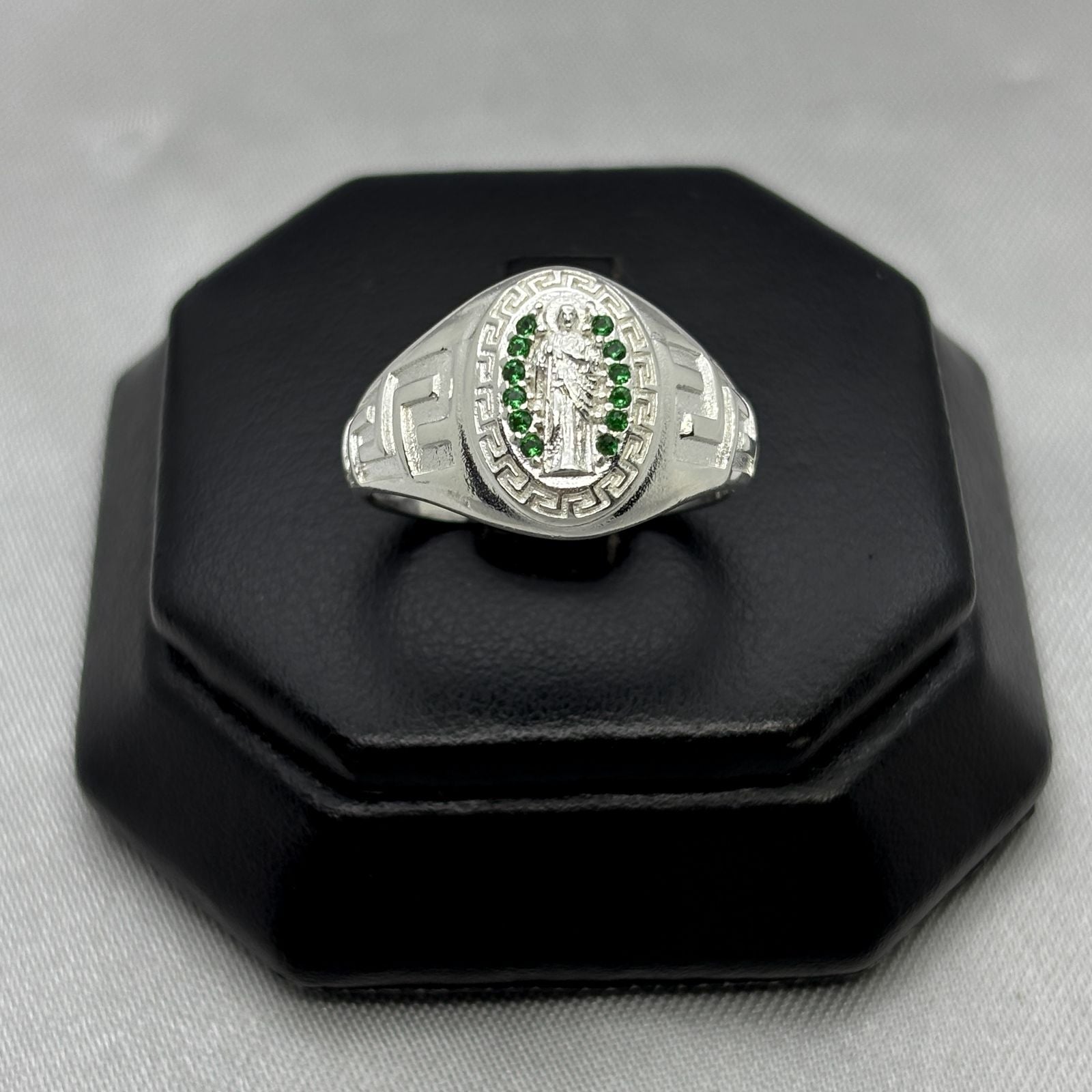 #AD468 - Anillo De San Judas Tadeo Con Zirconia Plata - A09/4.0