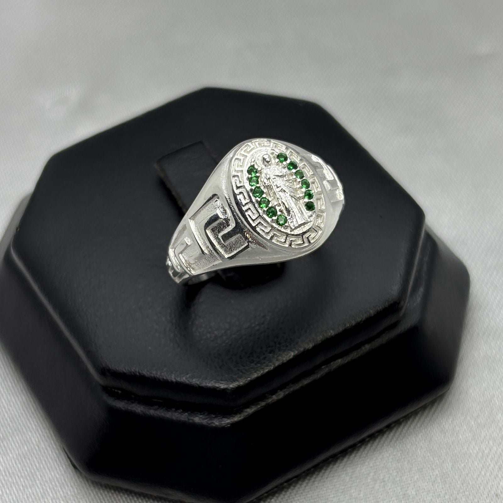 #AD468 - Anillo De San Judas Tadeo Con Zirconia Plata - A09/4.0