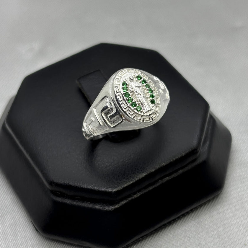 #AD468 - Anillo De San Judas Tadeo Con Zirconia Plata - A09/4.0