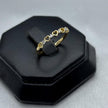 #ADX10108 - Anillo Media Churumbela Corazones Con Diamante Natural Oro 10K - LX255/