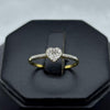 #ADX10111 - Anillo Corazón Con Diamante Natural Oro 10K - MX235/