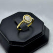 #ADX10113 - Anillo Con Diamante Natural Oval Oro 10K - LX295/