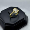 #ADX10113 - Anillo Con Diamante Natural Oval Oro 10K - LX295/