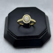 #ADX10113 - Anillo Con Diamante Natural Oval Oro 10K - LX295/