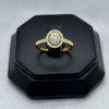 #ADX10113 - Anillo Con Diamante Natural Oval Oro 10K - LX295/