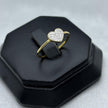#ADX10114 - Anillo Corazón Con Diamante Natural Oro 10K - LX210/