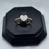 #ADX10114 - Anillo Corazón Con Diamante Natural Oro 10K - LX210/