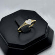 #ADX14101 - Anillo Corazón Diamante Natural Oro 14K - SX210/