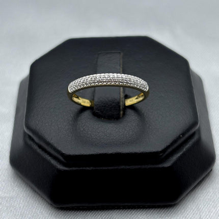 #ADX14110 - Anillo Media Churumbela Con Diamante Natural Oro 14K - SX380/