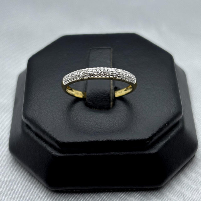 #ADX14110 - Anillo Media Churumbela Con Diamante Natural Oro 14K - SX380/