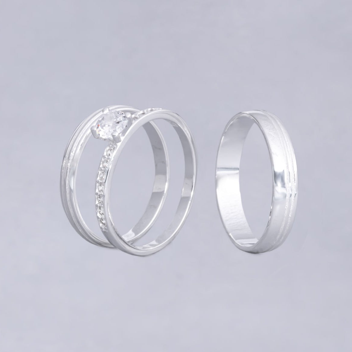 #AL132 - Alianza Triple De Matrimonio/Compromiso/Promesa - B12/3.3