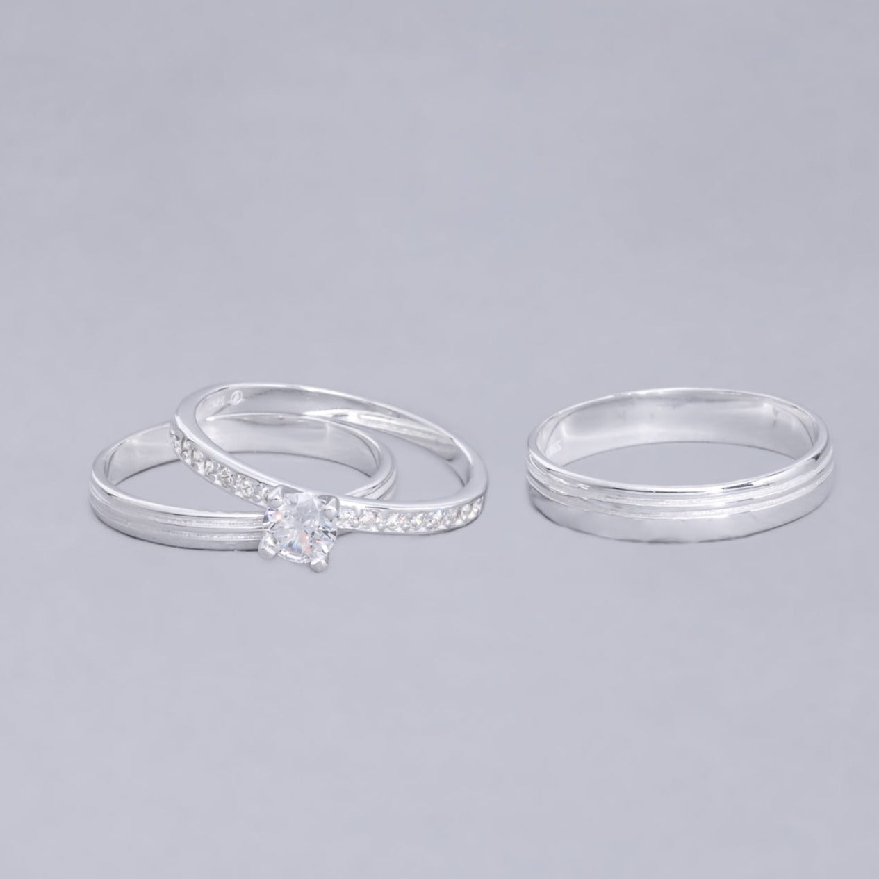 #AL132 - Alianza Triple De Matrimonio/Compromiso/Promesa - B12/3.3