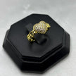 #AOL146 - Anillo Ajustable Corazón Con Zirconia Oro Laminado 18K - LA030/