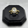 #AOL148 - Anillo Ajustable Con Zirconia Oro Laminado 18K - LA030/