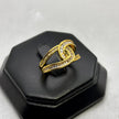 #AOL157 - Anillo Ajustable Con Piedra De Zirconia Oro Laminado 18K - LA050/