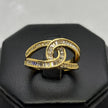 #AOL157 - Anillo Ajustable Con Piedra De Zirconia Oro Laminado 18K - LA050/