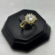 #AOL162 - Anillo Ajustable Flor Piedra Zirconnia Oro Laminado 18K - LA030/