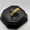 #AOL166 - Anillo Ajustable Churumbela Corazones Piedra Zirconia Oro Laminado 18K - LA030/