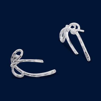 #AR109 - Arete De Moño Plata - C14/1.9