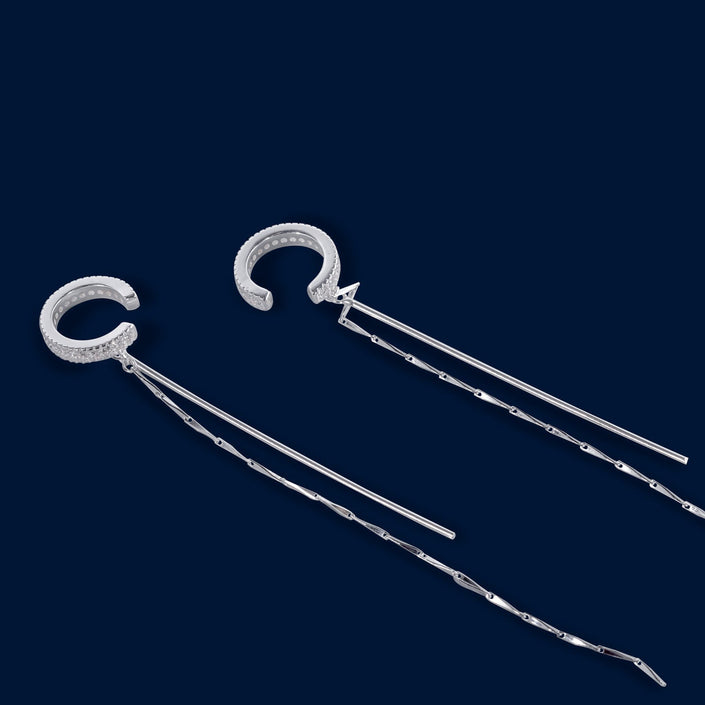 #AR142 - Arete/Cuff Con Colgante Y Piedra - B11/4.0