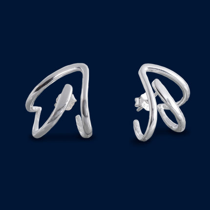 #AR150 - Arete Tipo Huggie Plata - B11/3.7