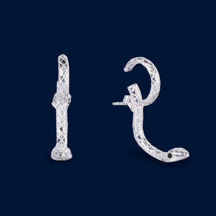 #AR215 - Arete De Plata Serpiente - B11/3.9