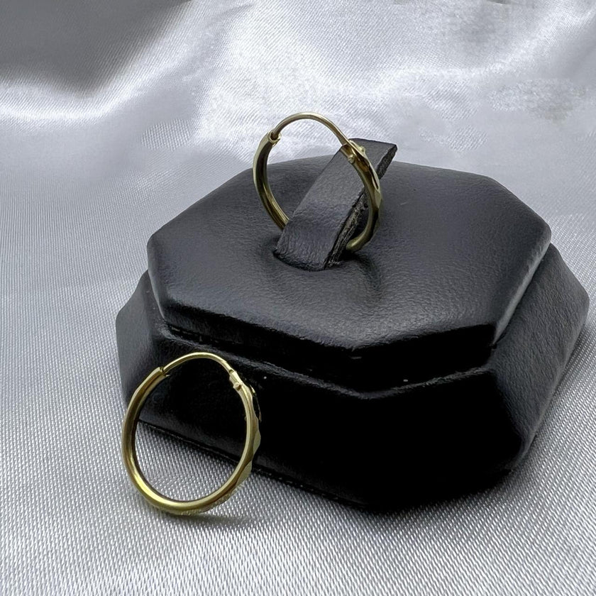 #ARR10113 - Arracada Facetada De Oro 10k - H03/2.3