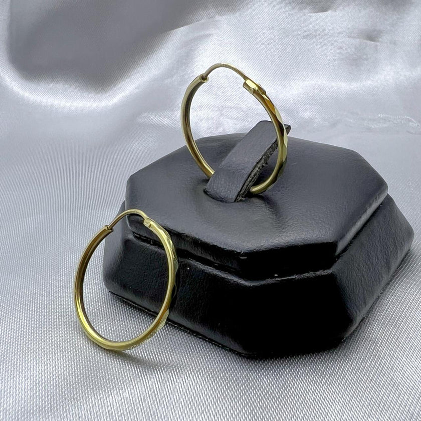 #ARR10113 - Arracada Facetada De Oro 10k - H03/2.3