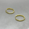#ARR10122 - Arracada Oval Con Piedra Zirconia Oro 10K - I07/1.2