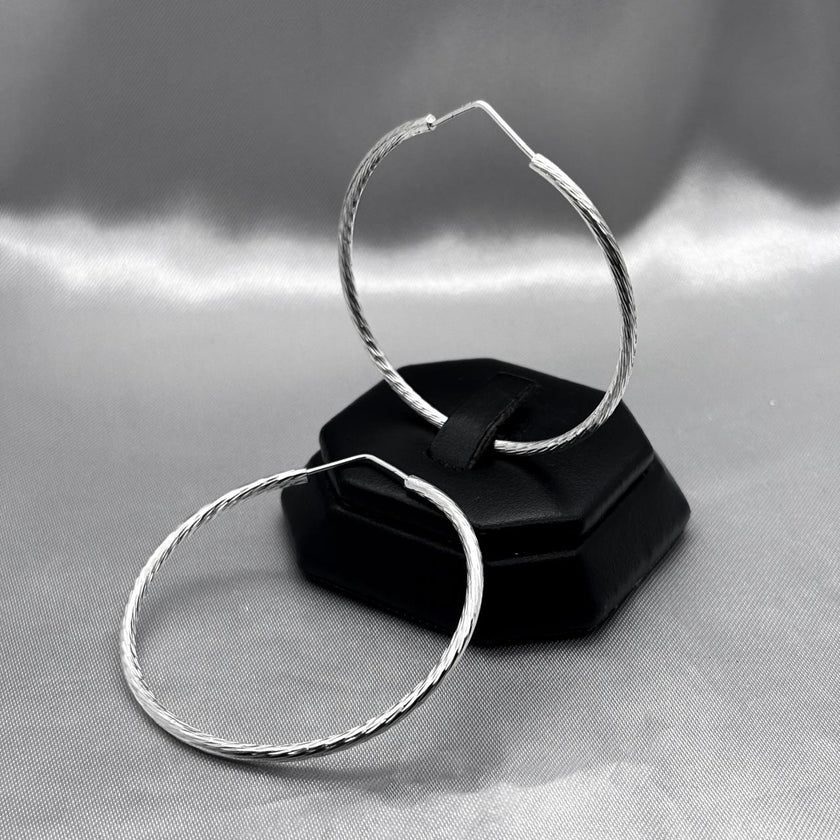 #ARR103 - Arracadas Circular Diamantada Plata - ZC8.3