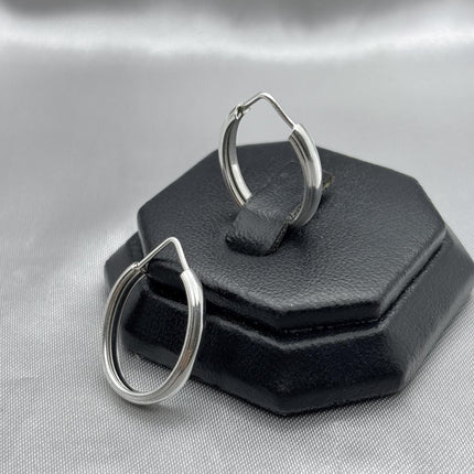 #ARR154 - Arracada Ovalada Plata - A07/2.9