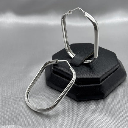 #ARR155 - Arracada Rectangular Plata - A07/5.9