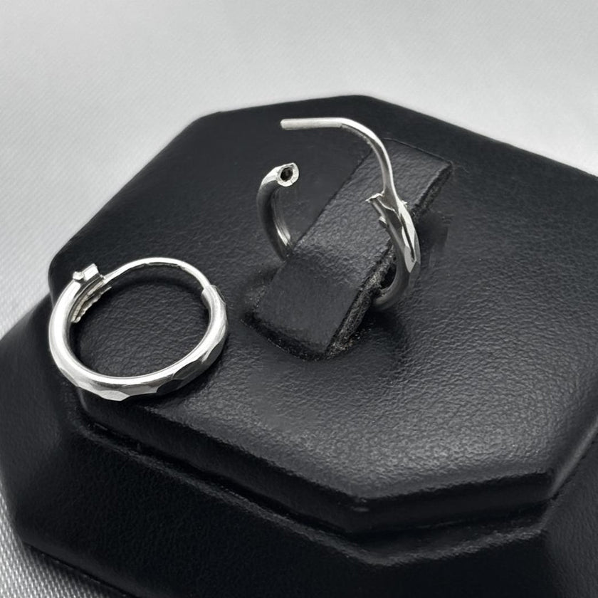 #ARR157 - Arracada Redonda Diamantada Plata - CE1.4