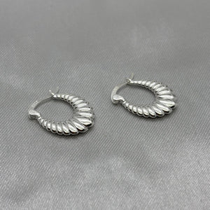 #ARR168 - Arracada Canasta Oval Plata - B11/3.9