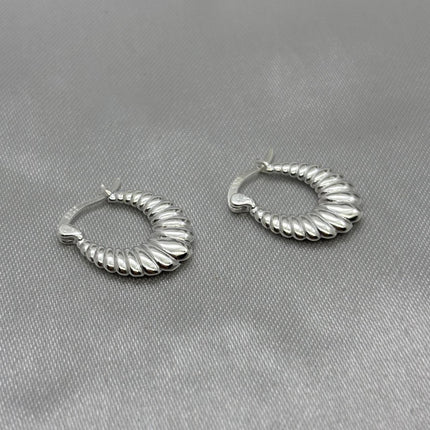 #ARR168 - Arracada Canasta Oval Plata - B11/3.9