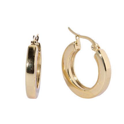 #ARRL149 - Arracada Lisa De Oro Laminado 18k - LB030/