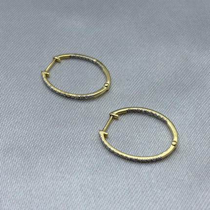 #ARRX10101 - Arracada Con Diamante Natural Oro 10K - LX275/